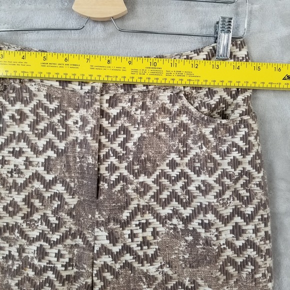 Vtg St John Sport Pant Suit Women M Brown Basket Weave Straight Leg USA Eclectic - Picture 3 of 16